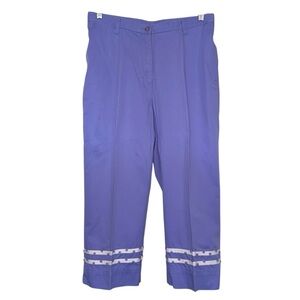 Christopher & Banks Women's purple capri pants PLEASE read description